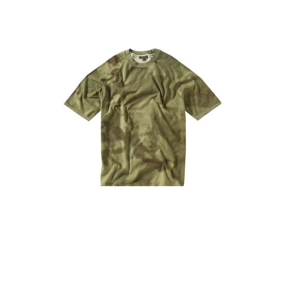 Yeezy Season 3 Women's Green Camo Heavy Knit Tee - Picture 1 of 4